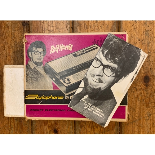 117 - Original 60s Stylophone. An original 1960s Stylophone electronic hand-held synthesiser, still boxed ... 