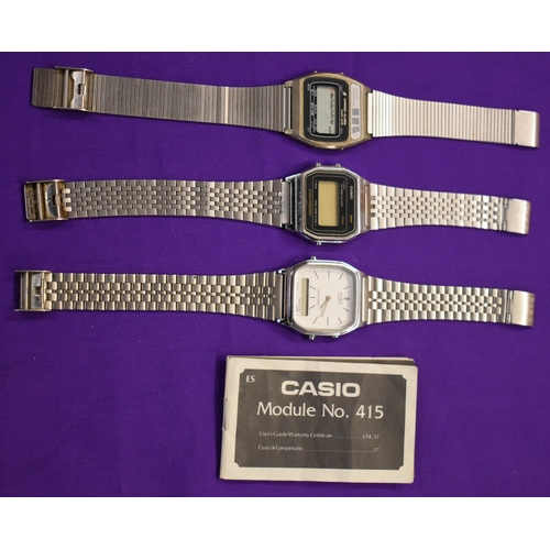 145 - Casio A153 (digital) wrist watch. PLUS. Casio AQ228 (analogue and digital) wrist watch. PLUS. Montin... 