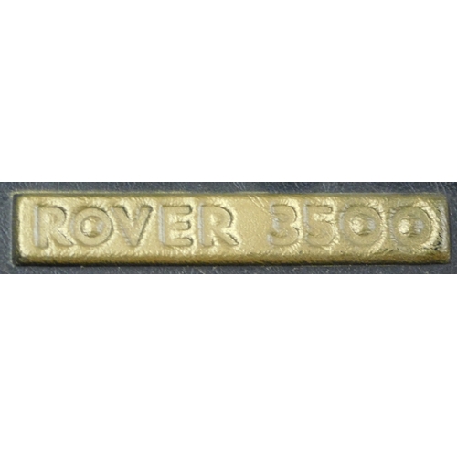 148 - Rover 3500 'SD1'. Gold coloured Rover Car (1976-1986) a 3D vac formed thick plastic profile (possibl... 