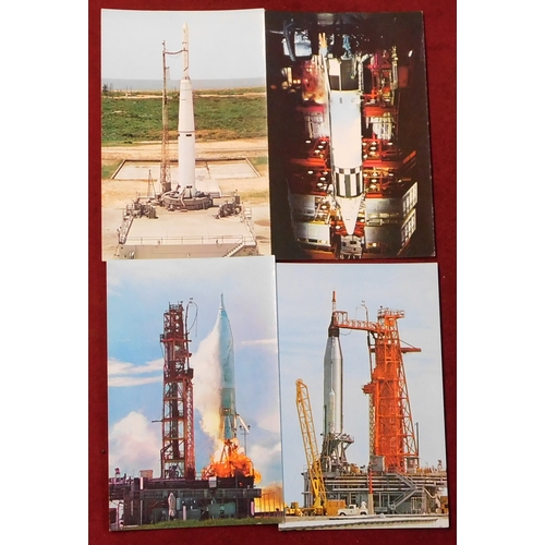 166 - Postcards. Space Postcard Collection. 1960's. By USA and USAF. Including Mercury Atlas, Saturn C1, D... 