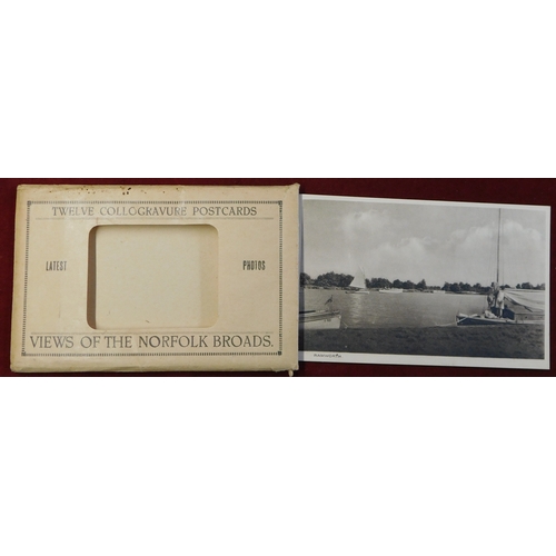 168 - Postcards. Norfolk. From 1920's Real Photos to 1960's printed colour. The Broads, Runton, Yarmouth e... 