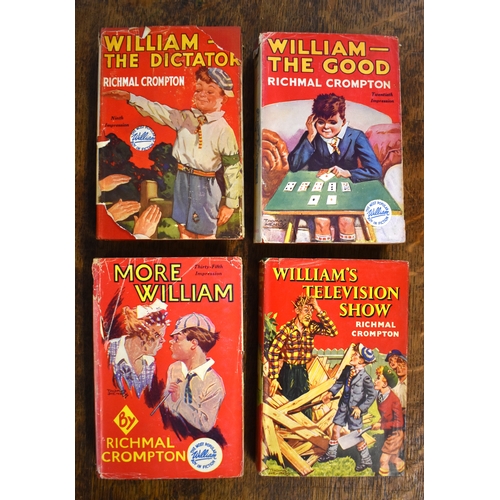 176 - Just William Books by Richard Crompton (x33), some very good with dust covers, others without. A goo... 