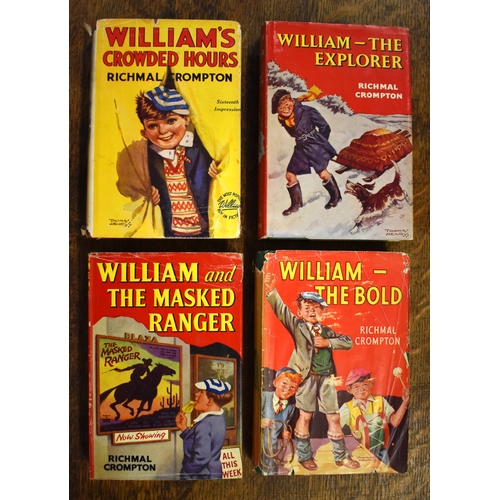 176 - Just William Books by Richard Crompton (x33), some very good with dust covers, others without. A goo... 