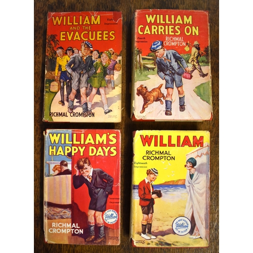 176 - Just William Books by Richard Crompton (x33), some very good with dust covers, others without. A goo... 