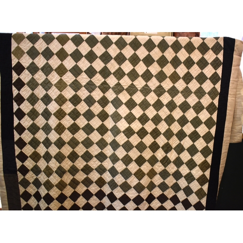 178 - Quilts x5. All items from The Meador Williams Heath Quilt Collection. Quilt - Green and white 1940s ... 