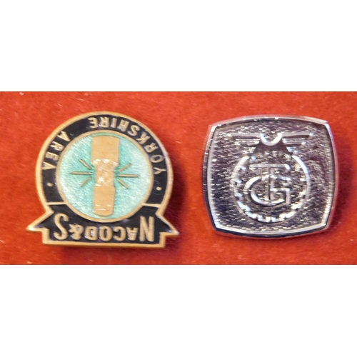 183 - Trades Union and Solidarity Badges. Collection of enamelled and button badges (15). Very good condit... 