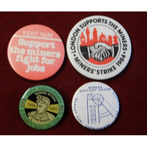 183 - Trades Union and Solidarity Badges. Collection of enamelled and button badges (15). Very good condit... 