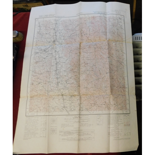 217 - British WWII Map of Burma, interim edition T1942 revised (Toungoo & Yamethin Districts and Karenni &... 