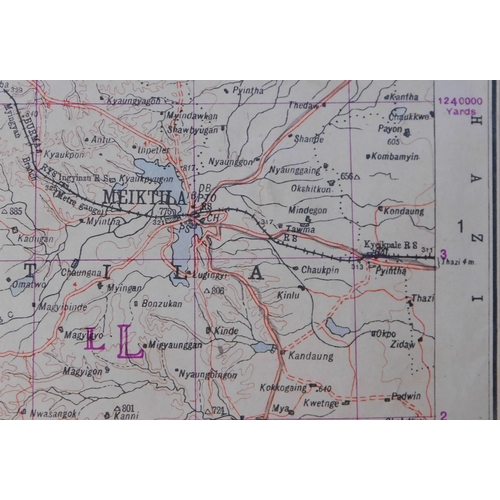 220 - British WWII Map of Burma, First Edition (Meiktila, Minbu, Magwe, Minbu, Myingyan & Yamethin Distric... 