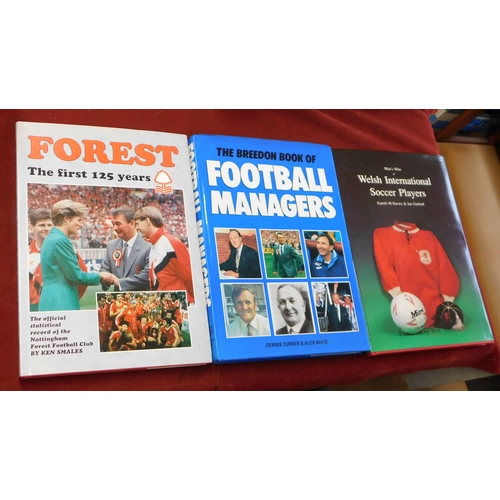 376 - Football Books (x3). Football Managers ISBN 1 873626 32 0. Welsh International Soccer Players ISBN 1... 