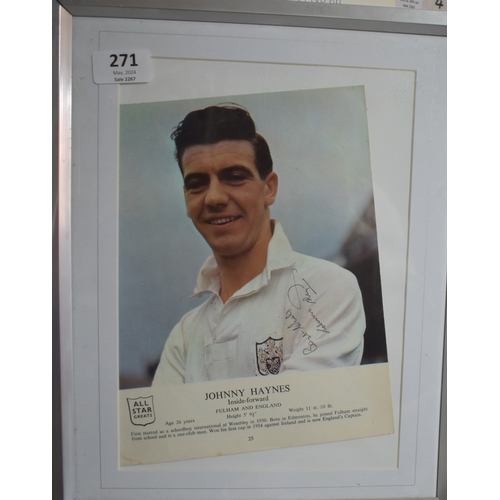 378 - Johnny Haynes. Football. Signed colour print of Fulham and England player Johnny Haynes 'The Maestro... 