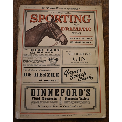 383 - Sporting News from 1937, 1938, 1940. The Illustrated Sporting and Dramatic News; Horse Racing, Rugby... 