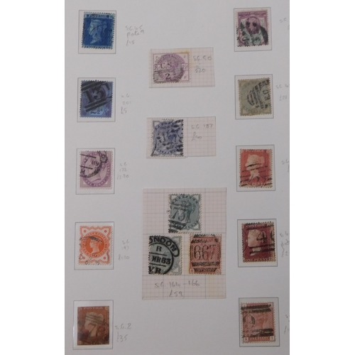 152 - Great Britain 1841-1955 used on 3 pages, 15x Queen Victoria, 11x Queen Victoria and Edward VII offic... 