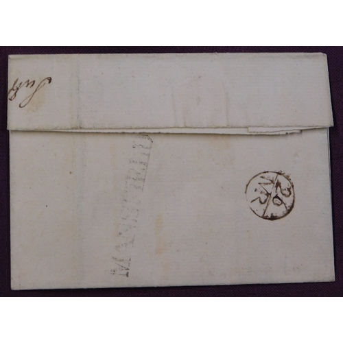 19 - Nottinghamshire/London 1771 - Wrapper Mansfield to London with 26/MR Bishop mark and SL Mansfield **... 