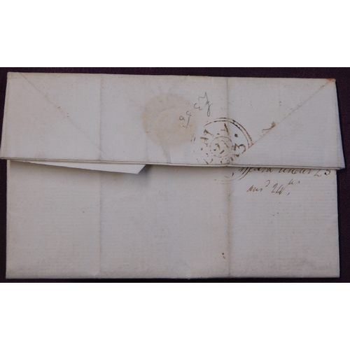 22 - Great Britain 1803 Postal History EL dated 21 May 2803 posted within Edinburgh. Red single ring MAY/... 