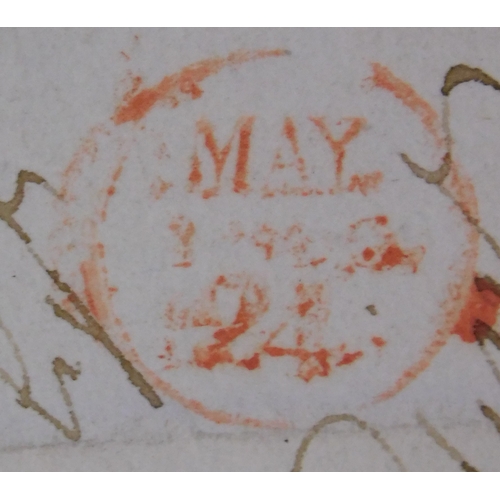 22 - Great Britain 1803 Postal History EL dated 21 May 2803 posted within Edinburgh. Red single ring MAY/... 