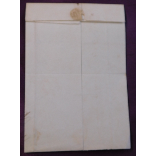 31 - Great Britain 1807 Postal History EL text is cut away. Dated Glasgow 9 June 1807 posted to Kirkcaldy... 