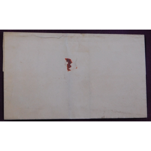 52 - Great Britain 1820 Postal History Wrapper dated Glasgow 10 Jan 1820 posted to Kirkcaldy. Boxed [Paid... 