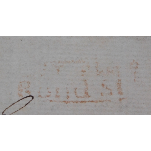 56 - London 1823 - EL Gt Marlborough to London with Westminster Office Date stamp -'Reverse 7' (Willcox 4... 