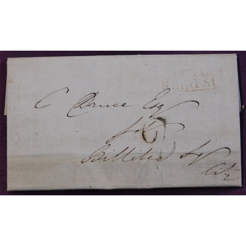 56 - London 1823 - EL Gt Marlborough to London with Westminster Office Date stamp -'Reverse 7' (Willcox 4... 