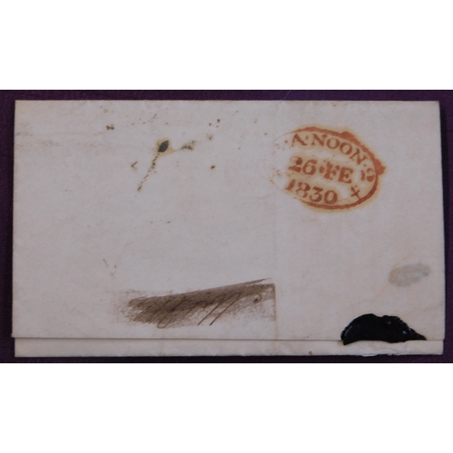 73 - Great Britain 1839 Postal History EL dated 26 July 1830 Brighton posted to High Street Marylebone. M... 