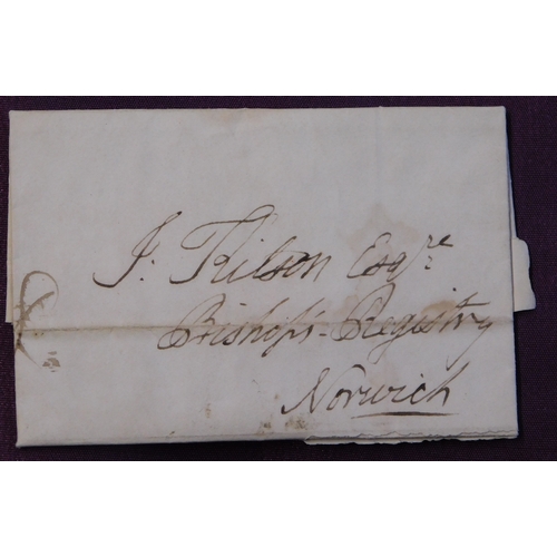 77 - Norfolk - 1831 (31 May) EL Holt to Norwich with Holt Undated Circle (NK211). Letter written Holt to ... 