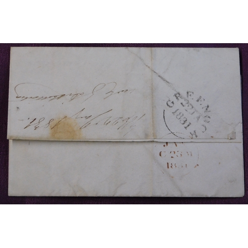 78 - Great Britain 1831 Postal History EL dated 21 Jan 1881 posted to Edinburgh. Manuscript 8 Greenock/22... 