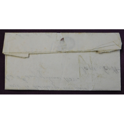 83 - Great Britain 1832 Postal History EL dated 5 June 1832, posted within Hawkshead. Single line Hawkshe... 