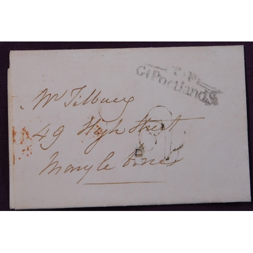 85 - Great Britain 1833 Postal History EL dated 4 Oct 1833 posted within London, manuscript 2 T.P. GT Por... 