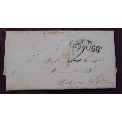 87 - Great Britain 1834 Postal History EL dated 17 June 1834 posted within London. Manuscript 2 framed T.... 