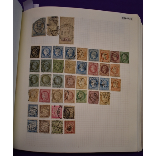 1D - Worldwide E-I Stanley Gibbons Devon Album with m/m and used throughout. Noted France and Colonies, G... 