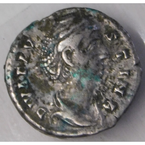 1 - Roman Diva Favsiina Senior Silver Denarius. Rev: Augusta Ceres, stg holding sceptre and long torch. ... 