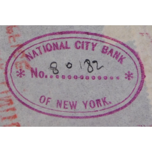 195 - USA Houston Texas 1905 National Bank of New York / Lloyds Bank first and second Bills of Exchange, v... 