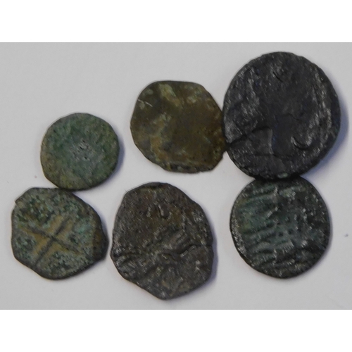 26 - Roman Brass Dupondius / Copper As of Faustina Junior, together with 5 others, worn, unidentified. (6... 