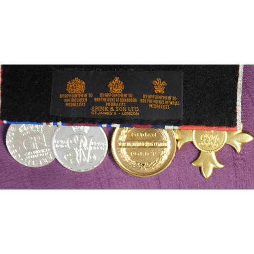 261 - British Commonwealth WWII era Indian Police MBE group of four to H.J.L. Biggie I.P. U.P., including ... 