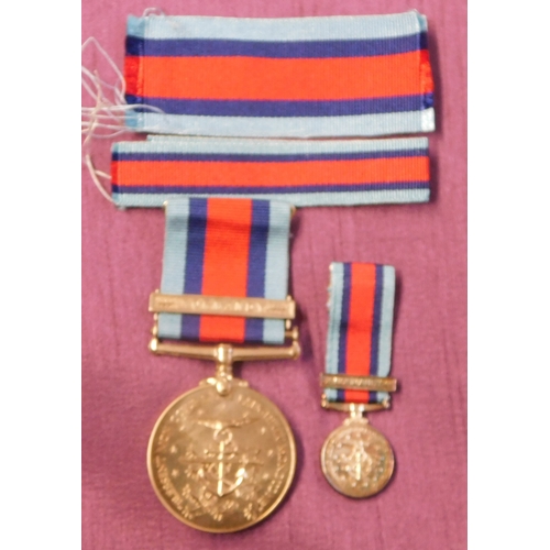 266 - British WWII six place 8th Army and Normandy Medal group and three miscellaneous medals awarded to F... 