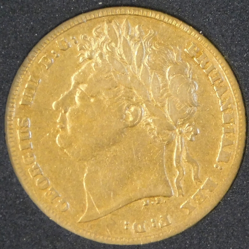 34 - 1821 King George IV Sovereign, AVF, S3800