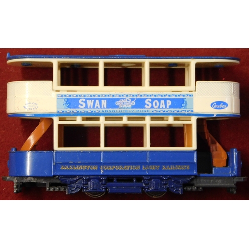 698 - Matchbox. Buses (x4). Y5 1930 Leyland Titan TD1. Y15 Preston Tramcar Robinson. Y15  Preston Tramcar ... 