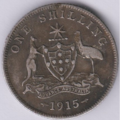 89 - Australia 1915H Shilling, AVF