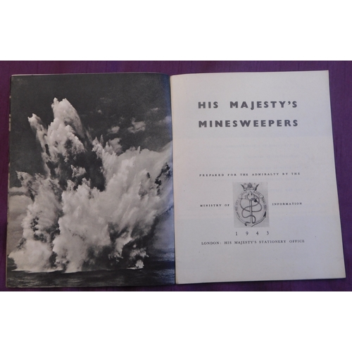 251 - British WWII Booklet - His Majesty's Minesweepers, published 1943 by H.M. Stationery Office