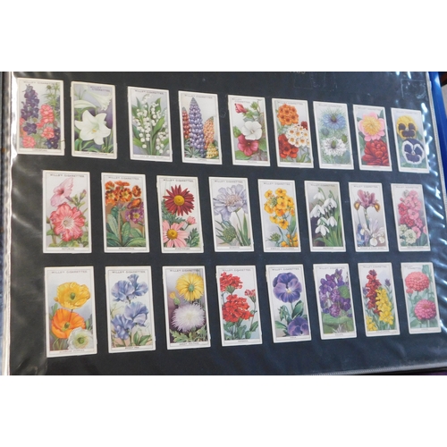 470 - W.D. & H.O. Will's Garden Flowers 1933, missing No. 17 otherwise a complete set 49/50, VGC