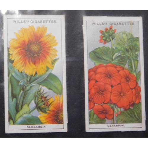 470 - W.D. & H.O. Will's Garden Flowers 1933, missing No. 17 otherwise a complete set 49/50, VGC