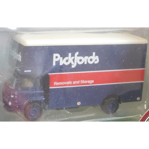 702 - Gilbow First Editions. Vehicles (x4) Scale 1:76. Bedford TK Luton Box Van Pickford's 23602. Welch's ... 