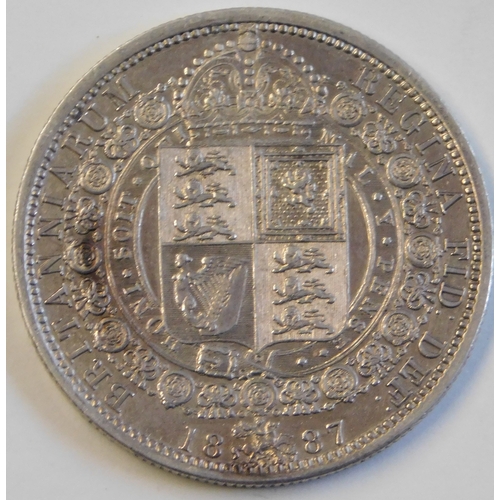 119 - Great Britain 1887 Victoria Halfcrown, proof like