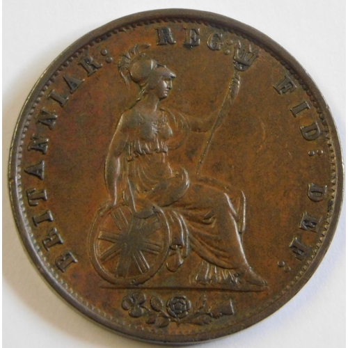 54 - Great Britain 1853 Victoria Halfpenny, NEF