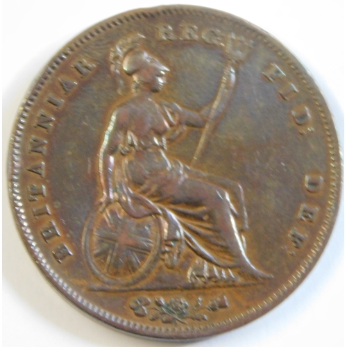 59 - Great Britain 1847 Victoria Penny, OT, GVF