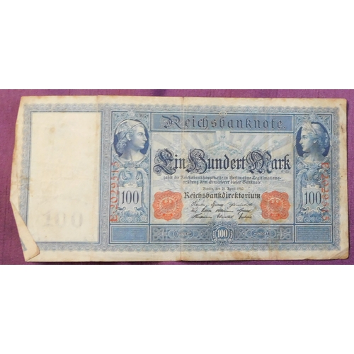 168 - Soldiers Wallet with range of German, European and Military notes, very mixed condition but several ... 