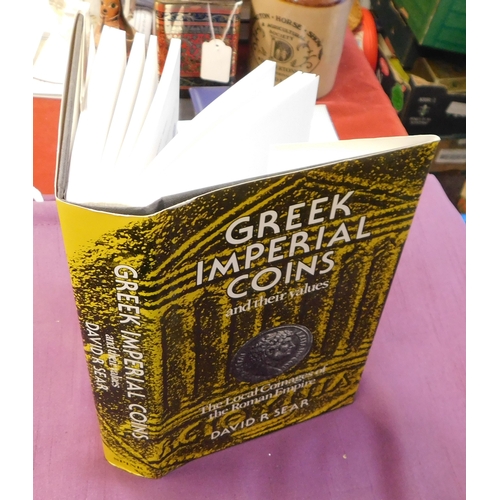 209 - Greek Imperial Coins And Their Values. A hardback book by David R. Sear. Seventh edition, published ... 