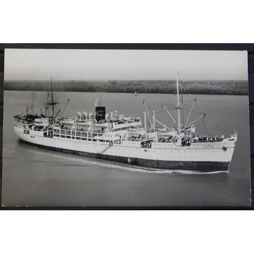 328 - British Picture Postcard of M.V. Madras Hospital Ship purchased partly from sales of War Fund cinder... 