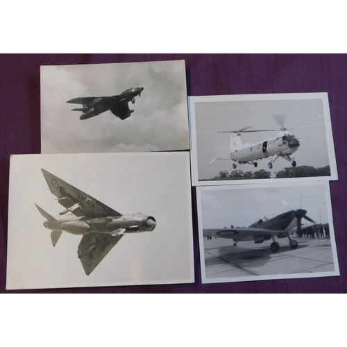 329 - Aviation photography RAF Coltishall Battle of Britain Day 1960s period b/w photo's including Superma... 